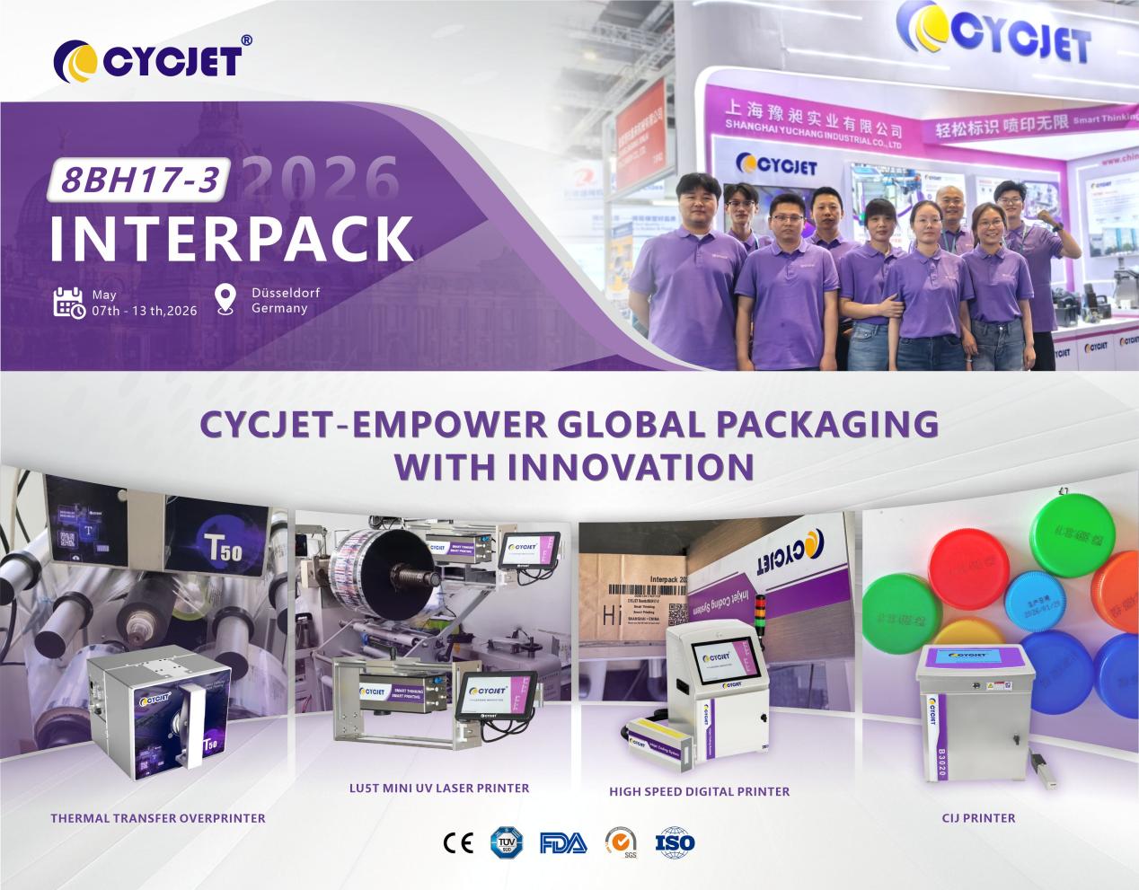 CYCJET Cordially Invites You to interpack 2026 in Germany
